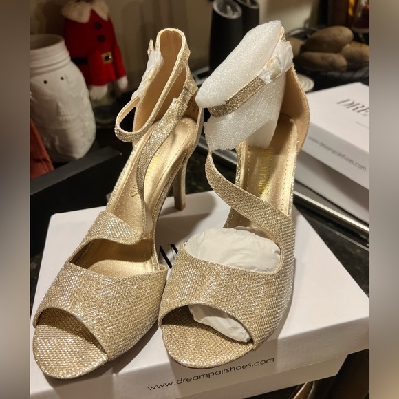 NWT DREAM PAIRS Women's NILE Fashion Stilettos Open Toe Pump Heel Sandals - Picture 7 of 7